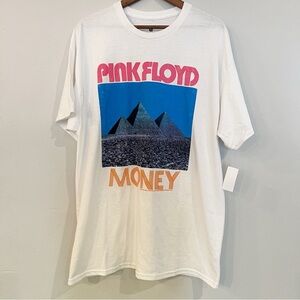 Junk Food Clothing Oversized Pink Floyd Graphic Tee Short Sleeve Size Large
